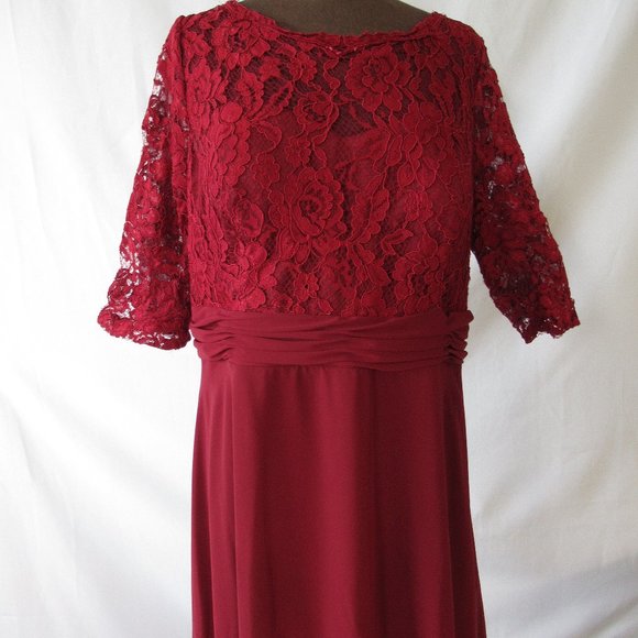 Cindy Collection 50433 Off Shoulder Lace Sequin Dress main image 1